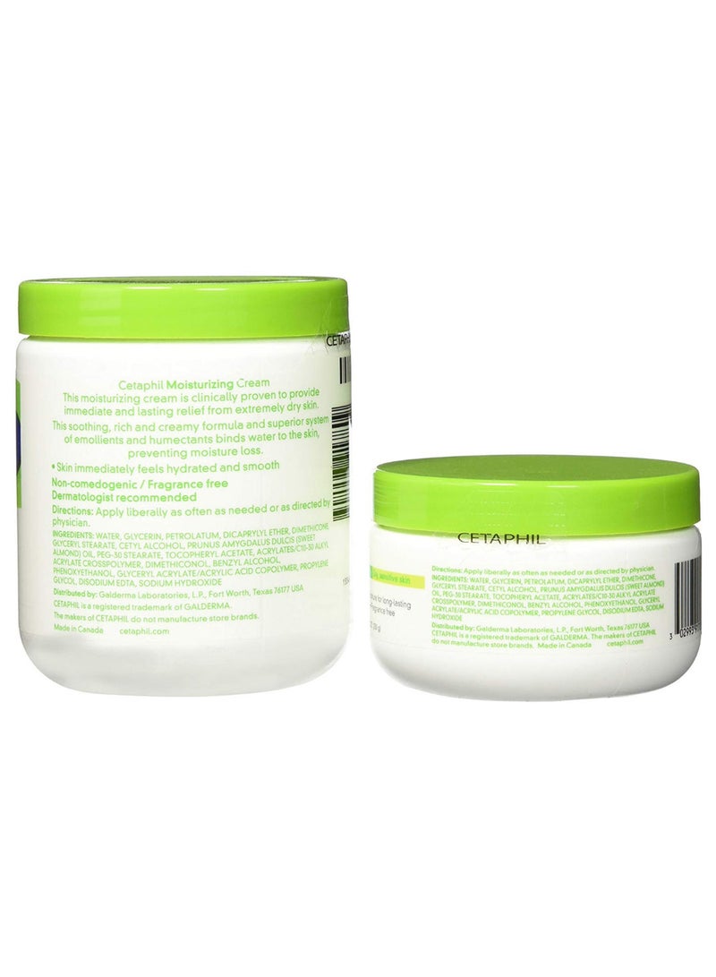 Cetaphil 2-Piece Fragrance-Free Long Lasting Moisturizing Cream Set - Image 2