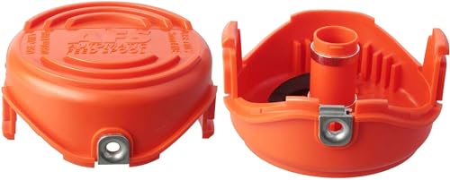 USA Supply SF-080 Trimmer Spools Cap Covers Compatible with Black Decker GH3000 LST540 Weed Eater with 90583594 Cap Covers Parts Auto-Feed Single Line (2 Pack) - Image 1