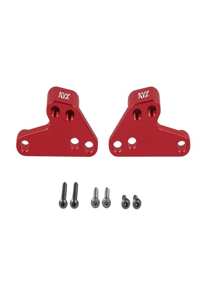 KYX Racing CNC Machined Aluminum Shock Tower Mounts Heighten Upgrades Parts Accessories for 1/10 RC Crawler Car Traxxas Maxx WideMaxx (Red) - Image 2