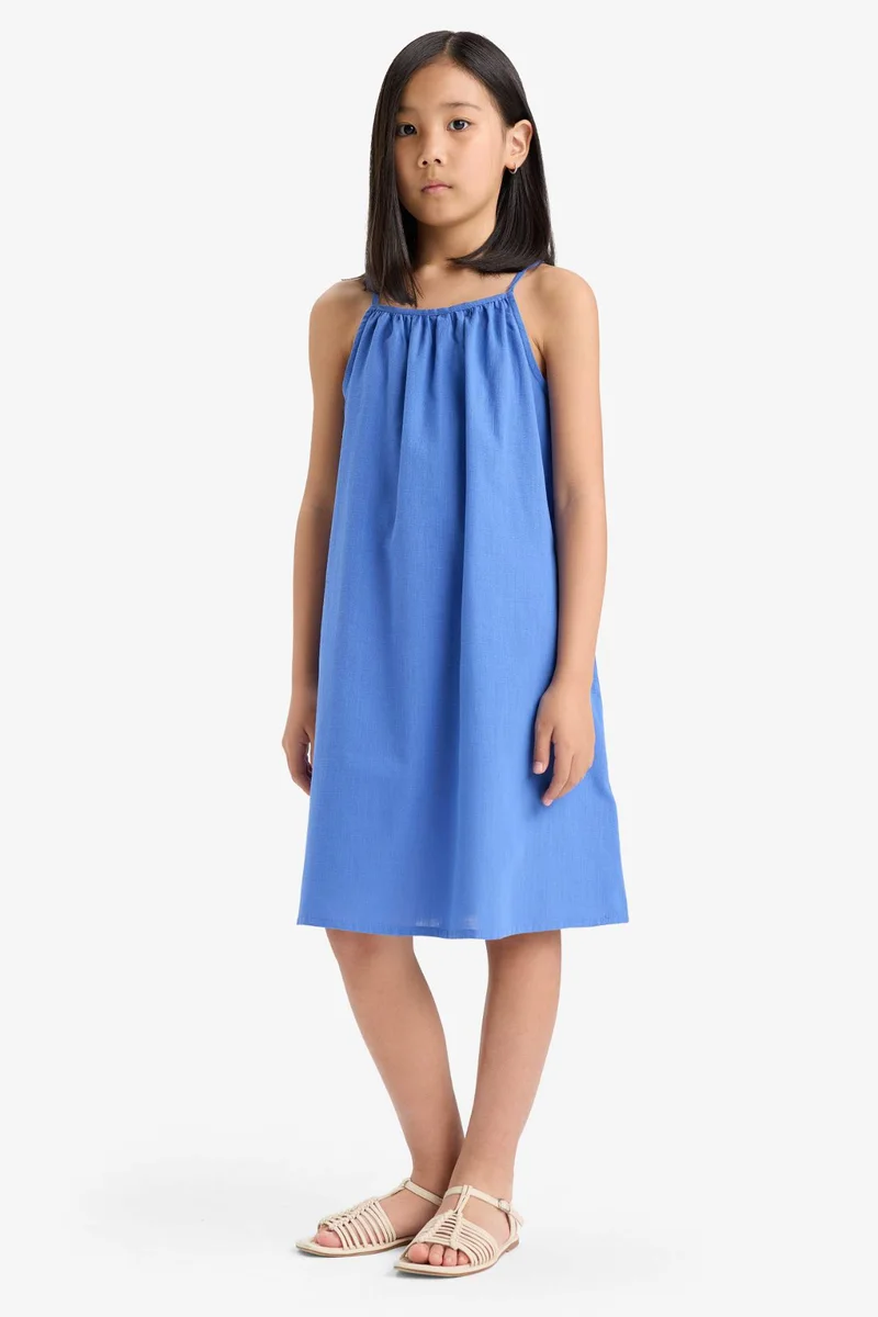 DeFacto A Cut Sleeveless Woven Dress