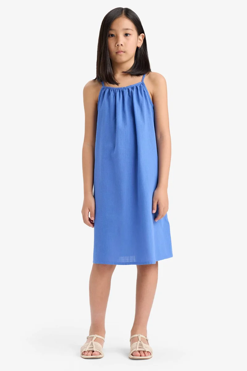 DeFacto A Cut Sleeveless Woven Dress