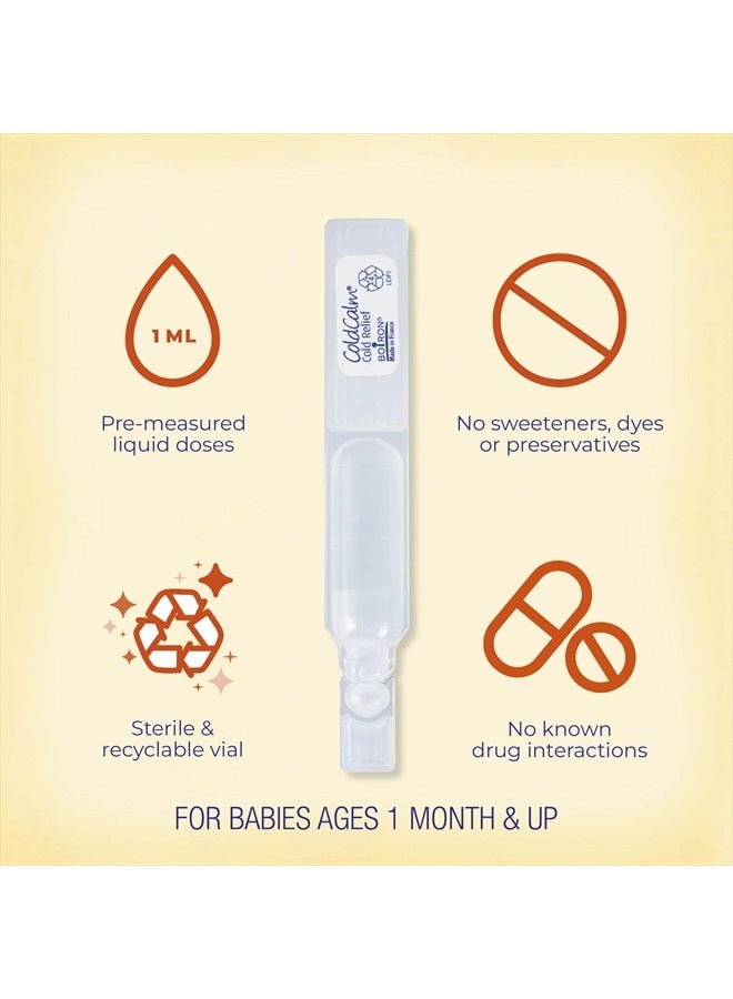 Boiron قطرات كولد كالم للأطفال للاستخدام الفردي لتخفيف أعراض البرد من العطس وسيلان الأنف واحتقان الأنف - جرعات سائلة معقمة وغير مهدئة - 30 عدّ - Image 3