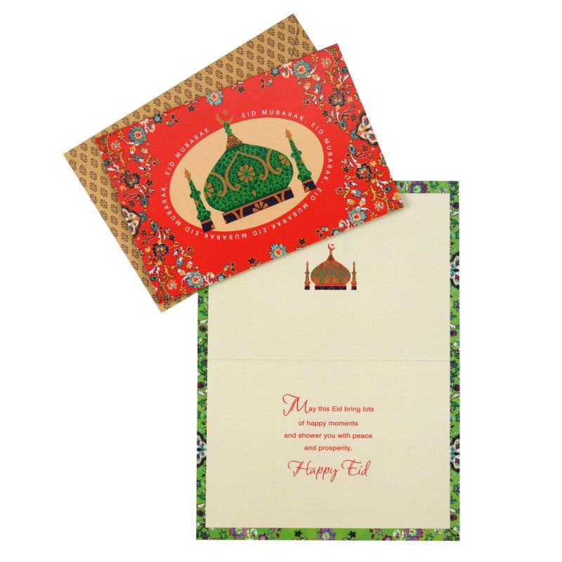 Hallmark Pack of Eid al-Fitr or Eid Al-Adha Cards  Eid Mubarak (6 Cards with Envelopes) - Image 3