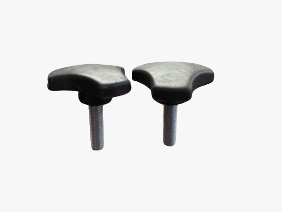 ASTECH INDIA Baby Folding Steel Cradle Total Accessories Including 1 inch Square Pipe Upper Nob(Bolt). (Square Cradle Accessories) (nob) - Image 1