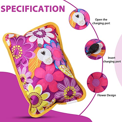 VN CARE Hot Water Bag VN CARE Heating Bag Gel hot Water Bag hot bags for pain relief hot water bags electric hot pack heat pad electric for pain relief electric heating pad for back pain Men & Women with Charging Cord (Multicolour) (Heating Bag) - Image 2