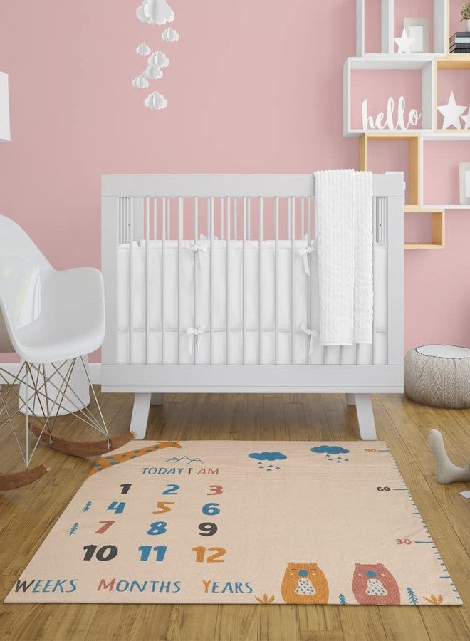 pepme Cotton Printed Baby, Kids mat, Height Chart, Animals - Image 1