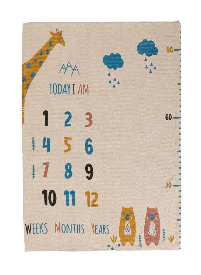 pepme Cotton Printed Baby, Kids mat, Height Chart, Animals - Image 2