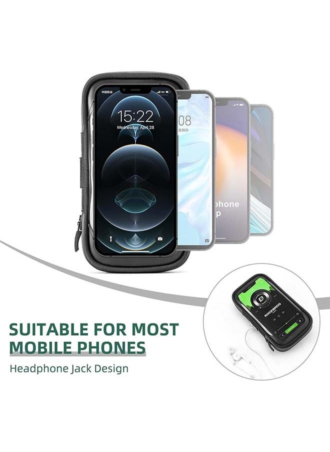 Rockbros ROCKBROS Bike Phone Mount Bag Bike Phone Holder Bike Handlebar Bag Bike Phone Holder Bag 270°Rotatable Quick Release Bike Phone Holder Handlebar Bag Bicycle Phone Holder Bike Front Bag  - Image 5