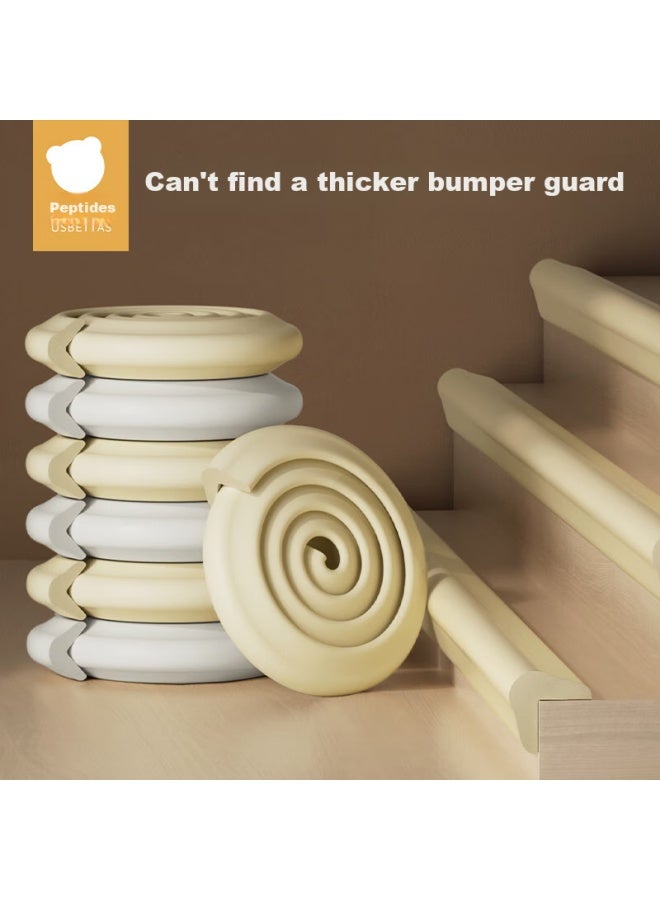 Beptides Beipesi Children's Corner Guards, Table Edge Protectors, Baby Anti-collision Stickers, Wall Corner Cushions, Infant Soft Edge Protectors, L-shaped, 2m*3 Pieces - Image 3
