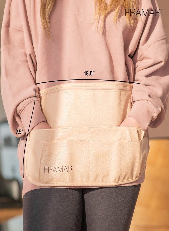 FRAMAR Hipster Salon Belt - Hairstylist Waist Belts, Salon Aprons for Hair Stylist, Hair Apron Stylist Holster, Makeup Brush Belt Professional, Makeup Waist, Shears Pouch - Image 3