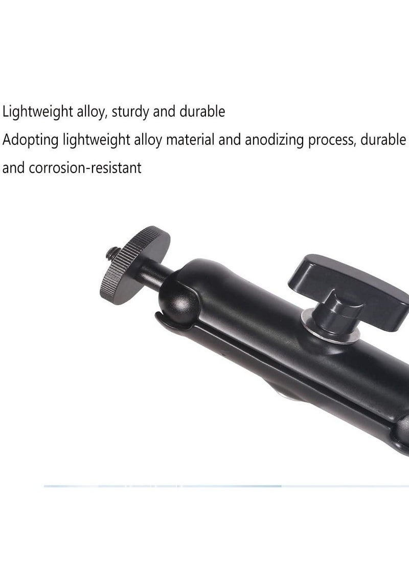 Anmi Motorcycle Mount for Insta360 One X3 , One X2 ,One RS,One R,GoPro Hero, Double Ball Handlebar Mount for Action Camera (Black) - Image 5