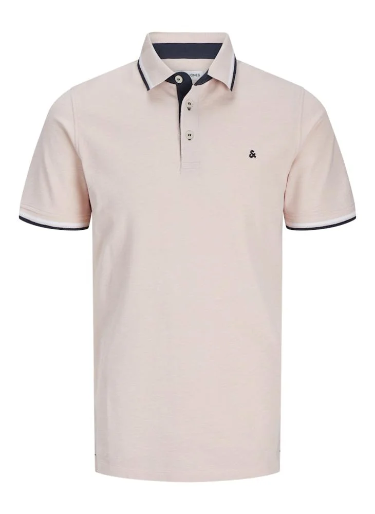 JACK & JONES Jjepaulos Logo Print Polo Shirt