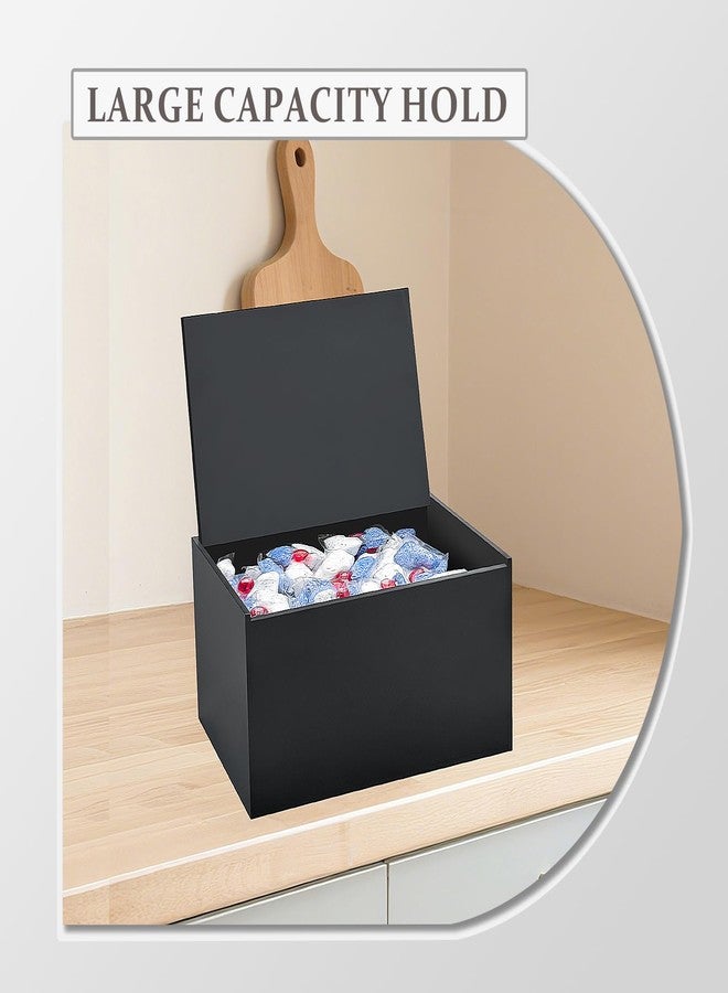Bigfety Dishwasher Pod Tablets Container Holder Black Acrylic Detergent Box with Lid - Image 5