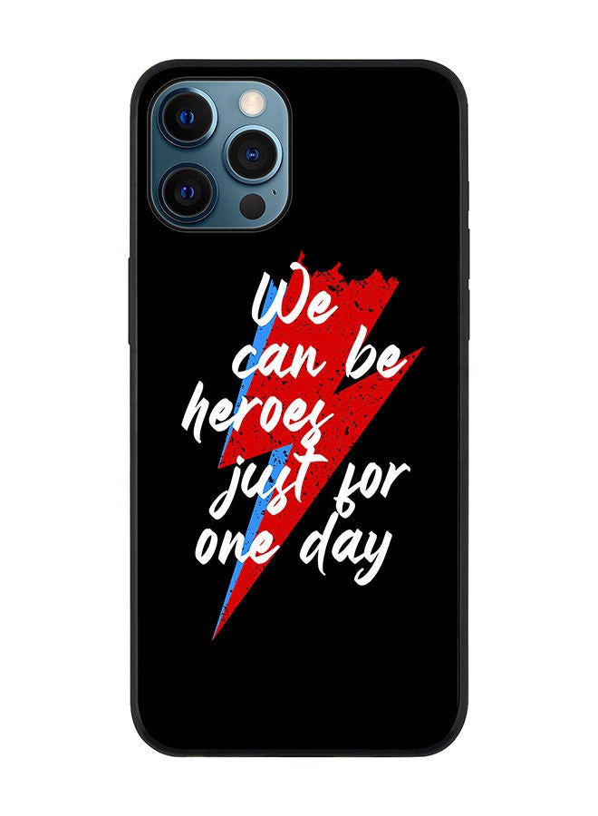 Stylizedd Rugged Black edge case for Apple iPhone 12 Pro Slim fit Soft Case Flexible Rubber Edges Anti Drop TPU Gel Thin Cover - We can be heros - Image 1