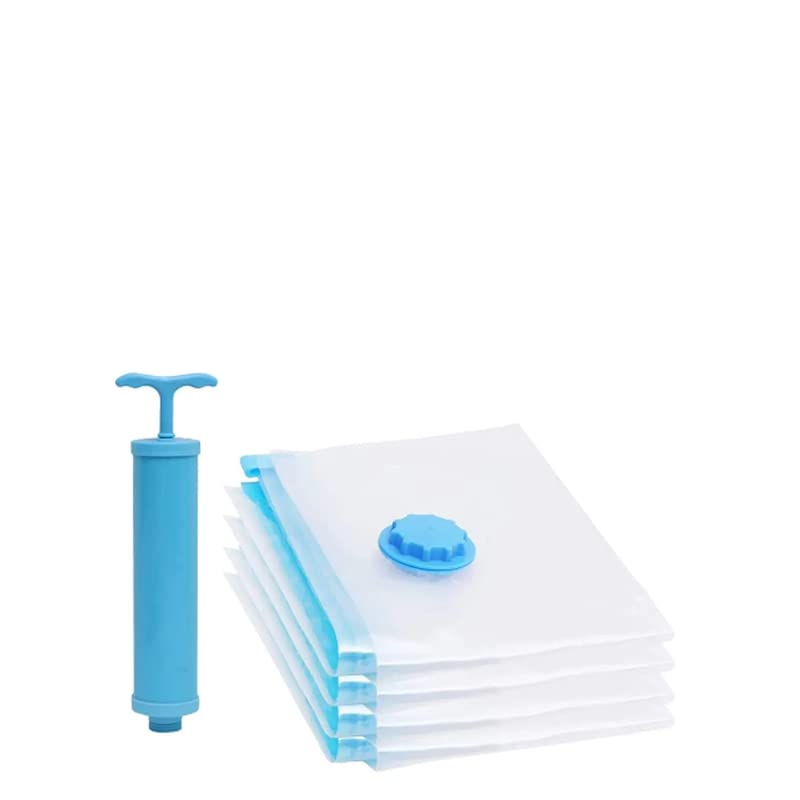 Krupasadhya Vacuum Storage Bags 80 More Storage HandPump for Travel DoubleZip Seal and Triple Seal Valve Vacuum Sealer Bags for Comforters Blankets Bedding Clothing 5 PCS Set - Image 3