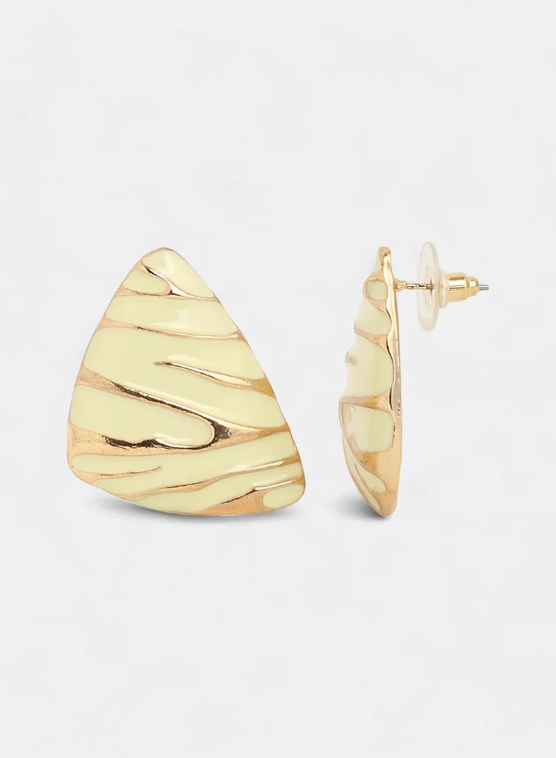 SOHI Trinity Triangular Artificial Stud Earring Jewellery
