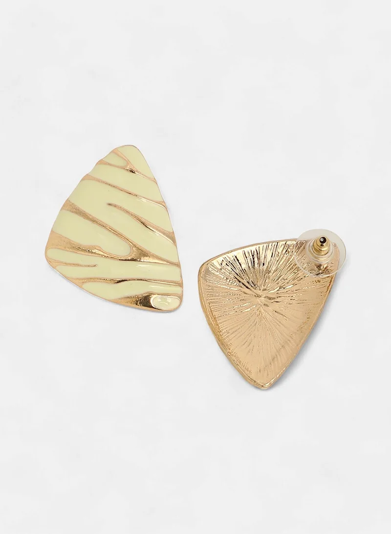 SOHI Trinity Triangular Artificial Stud Earring Jewellery