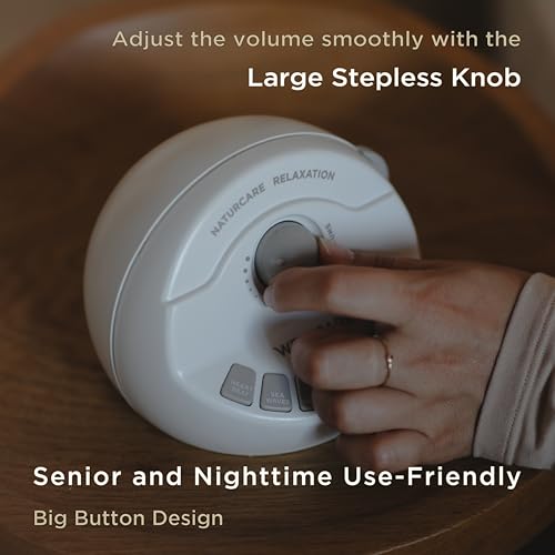WELLCARE-Naturcare Sound Relaxation: White Noise, 7 Nature Sounds, Sleep Sound Machine, Calm Infants, for Baby, Kids, Adult. Stepless Volume, Timer, Powered by Adapter(Incl.) or Batteries(Not Incl.) - Image 5