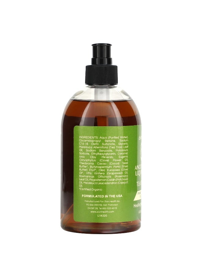 Zion Health Zion Health, Ancient Clay Liquid Soap, Tea Tree Oil, 16 fl oz (473 ml)  - Image 2