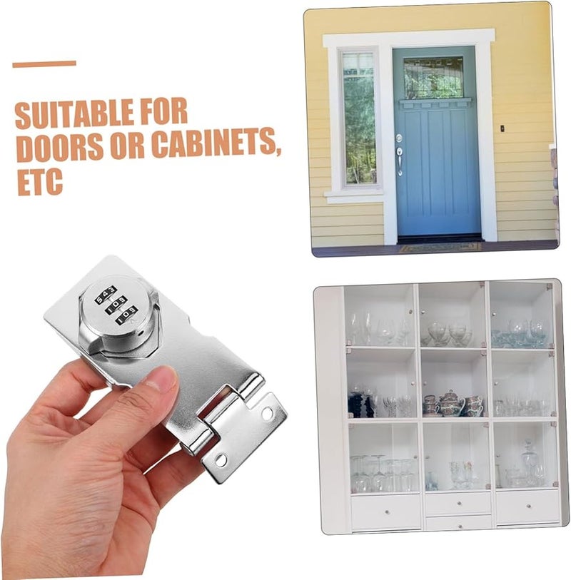 Artibetter 2 Pack Keyless Combination Lock For Cabinet Door Home Bathroom Easy Install - Image 4