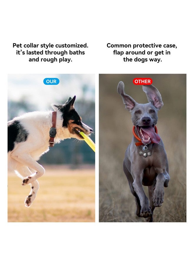 CITYWAY IPX8 Waterproof Dog Collar Holder for Airtag [Metal Back Plate] Ultra-Durable Dog & Cat Collars Mount for AirTag, Suitable for All Widths of Collars (1 Pack)  - Image 4