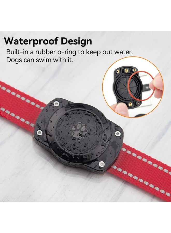 CITYWAY IPX8 Waterproof Dog Collar Holder for Airtag [Metal Back Plate] Ultra-Durable Dog & Cat Collars Mount for AirTag, Suitable for All Widths of Collars (1 Pack)  - Image 3