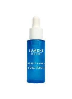 Lumene Nordic Hydra Arctic Dew Quenching Aqua Face Serum - Pure Concentrated Skin Hydration + Arctic Spring Water for Lasting Dewy Skin - Nordic Red Algae + Hyaluronic Acid Hydrating Serum (1 fl oz)  - Image 1