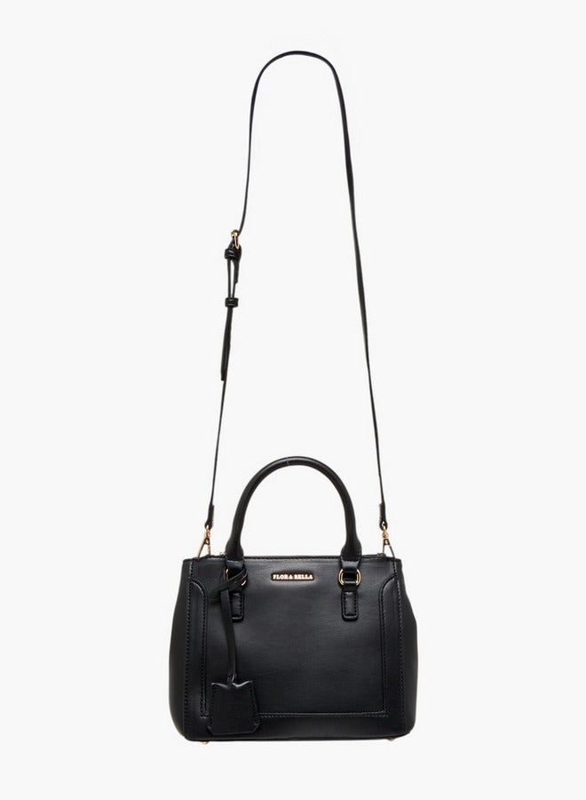 Flora Bella By Shoexpress Women Solid Tote Bag with Top Handles and Detachable Strap  - Image 3