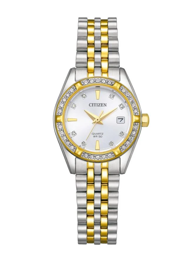 CITIZEN Women's Quartz Women Two Tone Stainless Steel with Two-Tone Gold Plating Strap - EU6066-59A