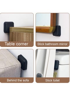RATSAW 6 Pack Door Stoppers Wall Protector Silicone Door Knob Guard Shield with Self Adhesive Bumper Pad and Silencer for Wall and Door Knob Stopper Protection  - Image 4