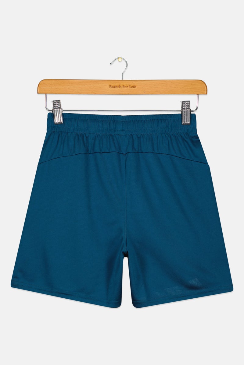 PUMA Kids Boy Sportswear Fit Training Shorts, Teal Green - Image 3