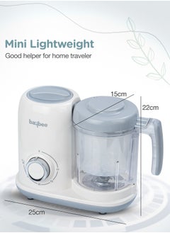 BAYBEE Blendy 5-in-1 Baby Food Maker Electric Baby Food Processor for Baby Food Maker with Steamer & Grinder | Portable Baby Food Steamer and Blender for Baby Food Puree Baby Food Mixer with Defrosting & Warm Function  - Image 5