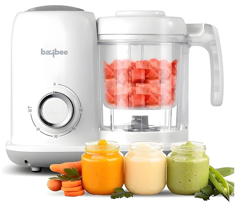 بيبي محضر طعام الأطفال الكهربائي 5 في 1 من بليندي لصانع طعام الأطفال مع باخرة ومطحنة | جهاز بخار وخلاط طعام الأطفال المحمول لخلاط طعام الأطفال المهروس مع وظيفة إزالة الجليد والدفء - Image 1