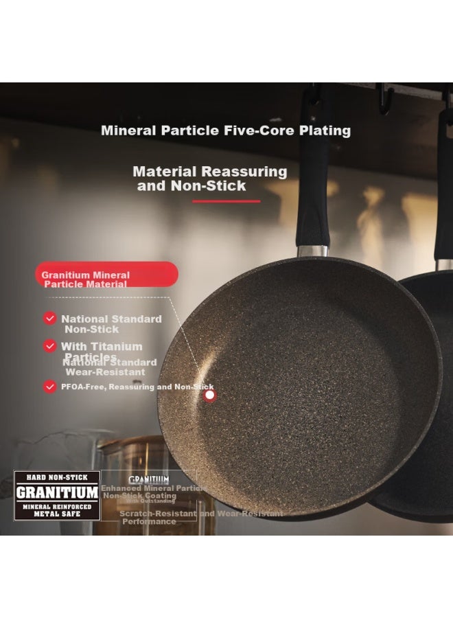 Ballarini Non-stick Titanium Frying Pan Imported Flat Bottom Steak Frying Pan Induction Cooker Universal Pancake Pan 20cm - Image 2