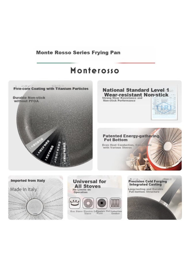 Ballarini Non-stick Titanium Frying Pan Imported Flat Bottom Steak Frying Pan Induction Cooker Universal Pancake Pan 20cm - Image 1