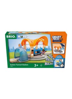 Brio BRIO 33973 Smart Tech Sound Action Tunnel Station | Wooden Toy Train Set for Kids Age 3 and Up  - Image 1