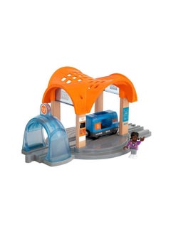 Brio BRIO 33973 Smart Tech Sound Action Tunnel Station | Wooden Toy Train Set for Kids Age 3 and Up  - Image 3