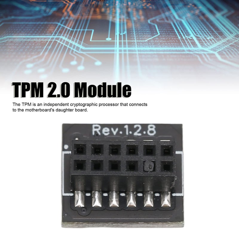 12 Pin SPI TPM 2 0 Module For Desktop Motherboard Security Upgrade Compatible With Windows - Image 5