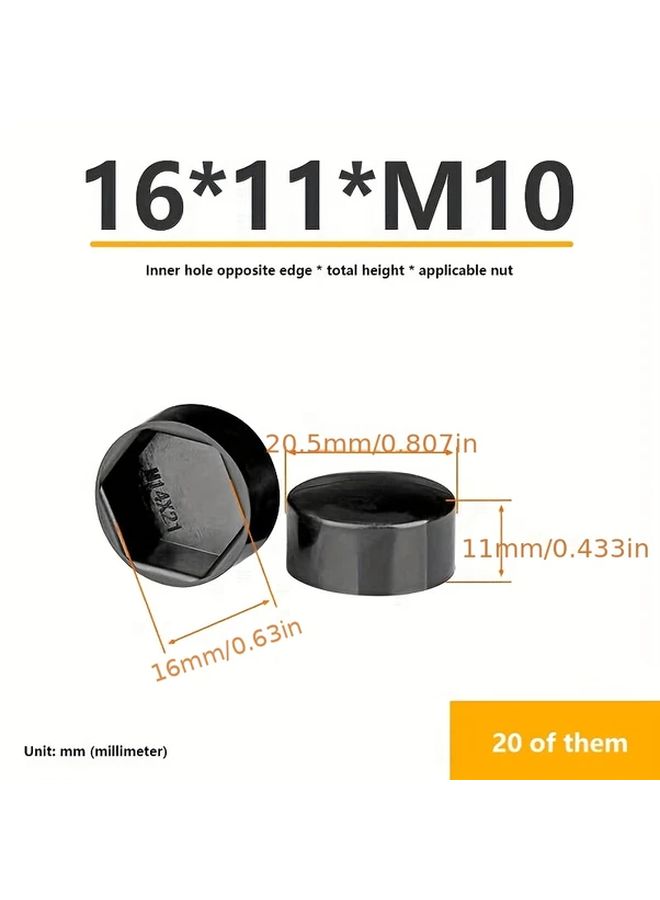 Hexagonal Nut Plastic Protective Cap Dust Proof Cover Screw A2 - Image 5