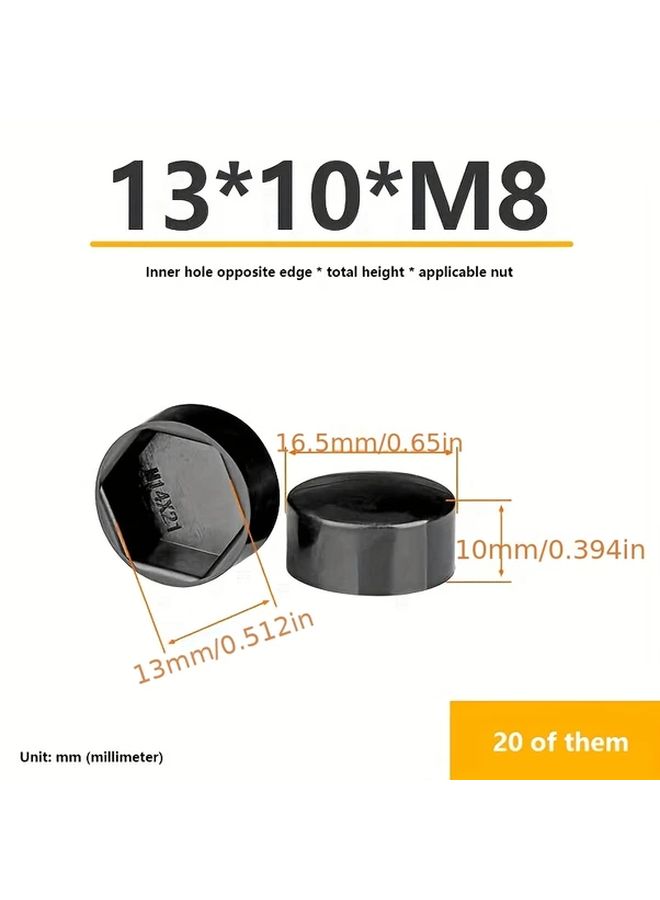Hexagonal Nut Plastic Protective Cap Dust Proof Cover Screw A2 - Image 4
