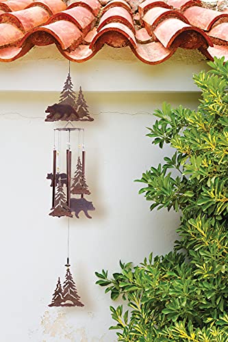 Sunset Vista Designs جرس الرياح من تصميمات صن سيت فيستا، دب الجبال، 36 بوصة - Image 3
