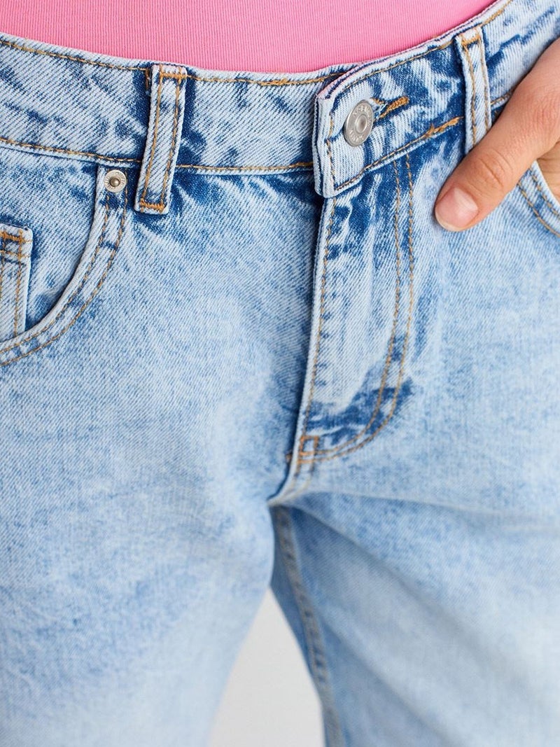 DILVIN High-Waist Straight-Leg Mom Jeans - Image 3