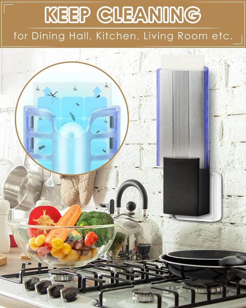 TINDTOP 40 Pack Replacement Glue Boards for Dynatrap DT3009, Indoor Glue Boards Refill Sticky Cards for Dynatrap DT3009 DT3019 DT3039 - Image 5