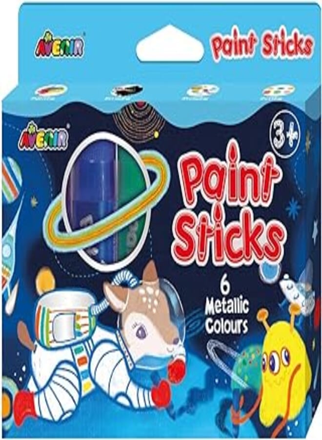 Avenir Metallic Paint Sticks Six Colors Multi