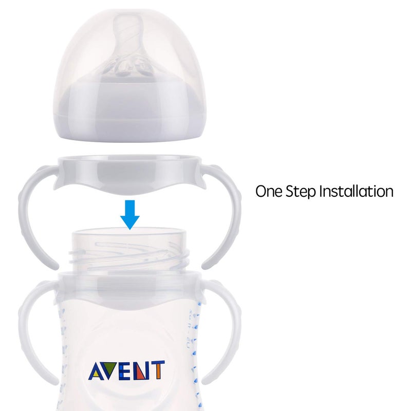 GOLOHO Compatible Baby Bottle Handles for Philips Avent Natural Baby Feeding Bottles, 2 Count - Image 4