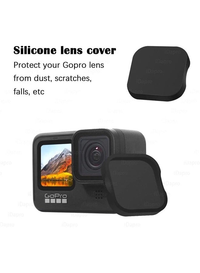 iDaPro Lens Protector for Gopro Hero 11 Hero11 Mini Black + Lens Cover Cap [3+2 Pack] Tempered Glass for Go pro Hero 11 Mini Easy Installation - Image 5