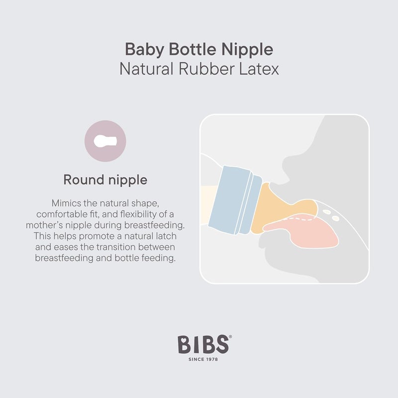 BIBS Fast Flow Baby Bottle Nipples 2-Pack - Image 4