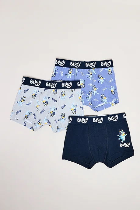 أر أند بي 3 Pack Bluey Print Boxers