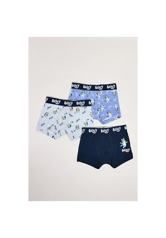 R&b 3 Pack Bluey Print Boxers