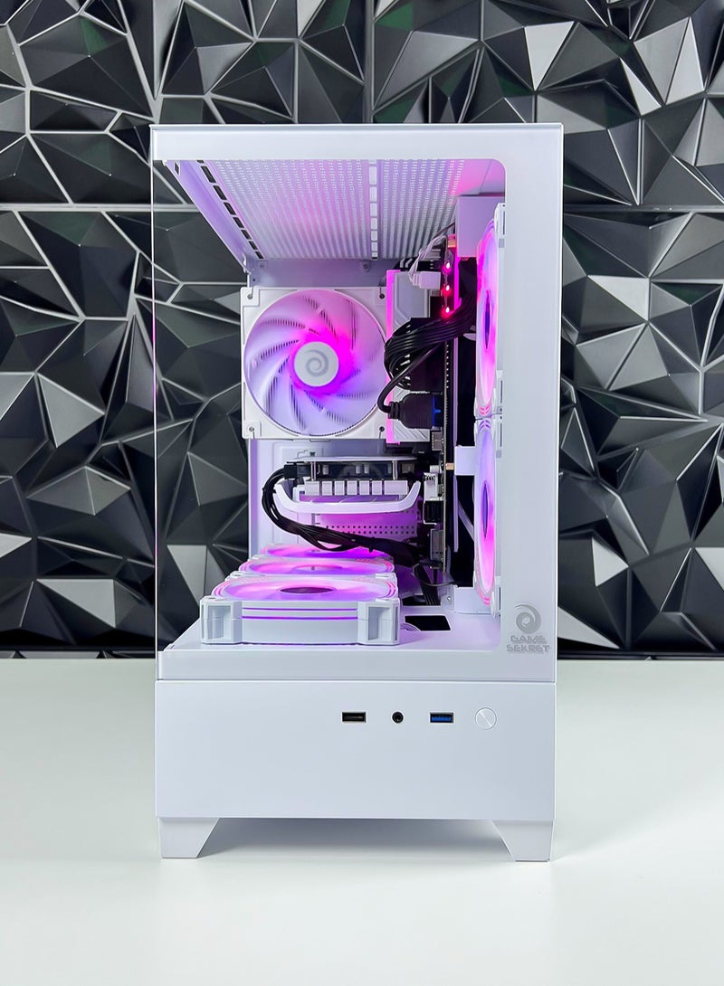 Game Sekret Nova Skye Gaming PC - Intel Core i5-11400F Processor | NVIDIA RTX 4060 8GB GPU | 16GB DDR4 RAM | 1TB M.2 NVMe SSD + 4TB HDD | ARGB Air Cooler | WiFi + Bluetooth Ready | Windows 11 Pro | Game Sekret Desktop Computer Tower (White)  - Image 3